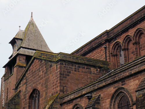 Exterior view of St Johns church In Chester