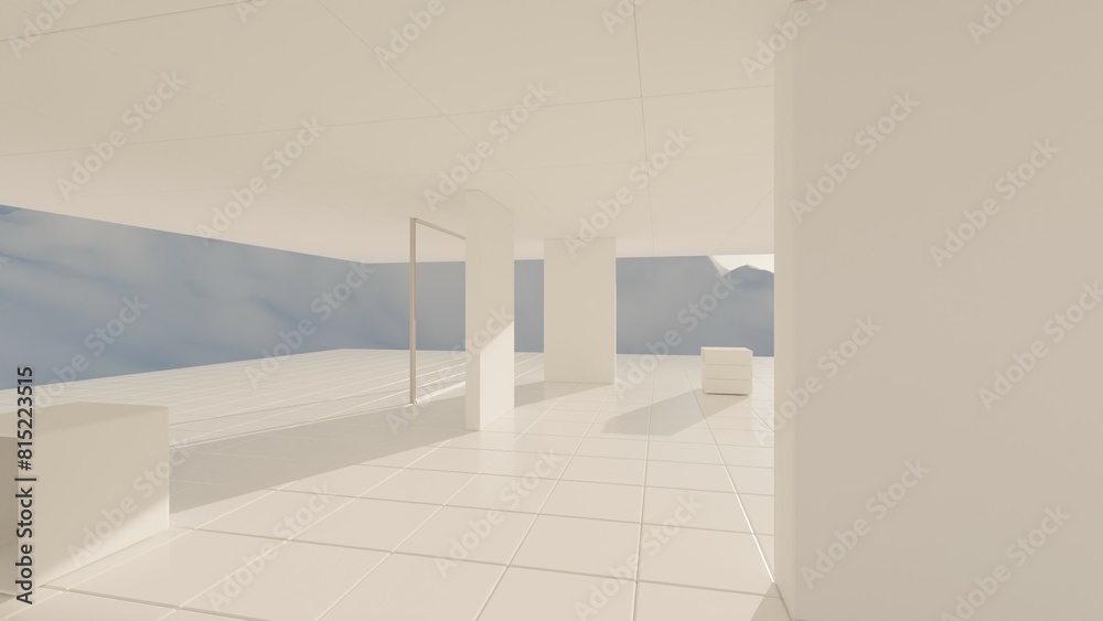 Obraz premium architecture interior 3d