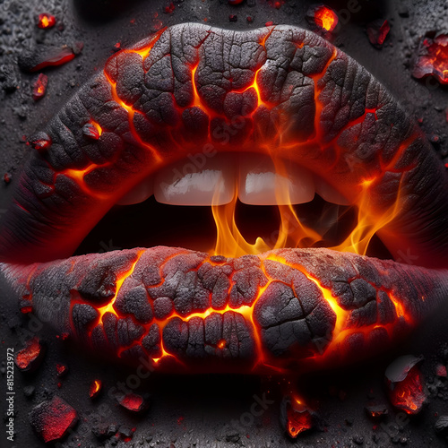 Labios de fuego y ceniza