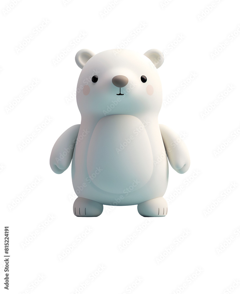 Animal Illustration of a Happy and Cute Polar Bear in 3D Rendered Chibi Cartoon Character, Isolated on Transparent Background, PNG Animal Illustration of a Happy and Cute Polar Bear in 3D Rendered Chibi Cartoon Character, Isolated on Transparent Background, PNG