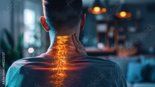neck pain transparent visualization photo