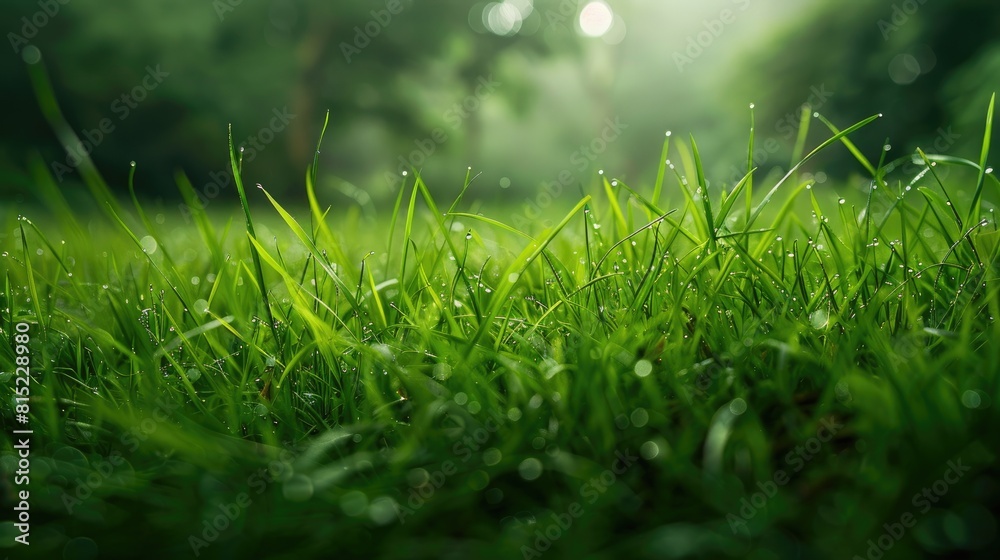 The lush green grass thrives abundantly The lush green grass thrives abundantly