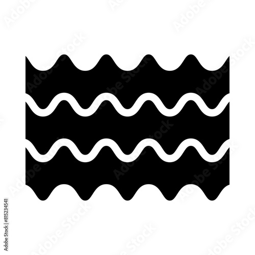 water Glyph Icon Design