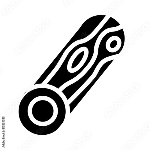 wood log Glyph Icon Design