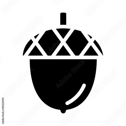 acorn Glyph Icon Design