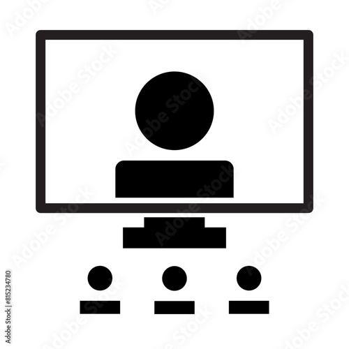 Webinar Glyph Icon Design
