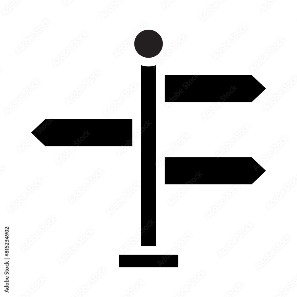 Guidance Glyph Icon Design Guidance Glyph Icon Design