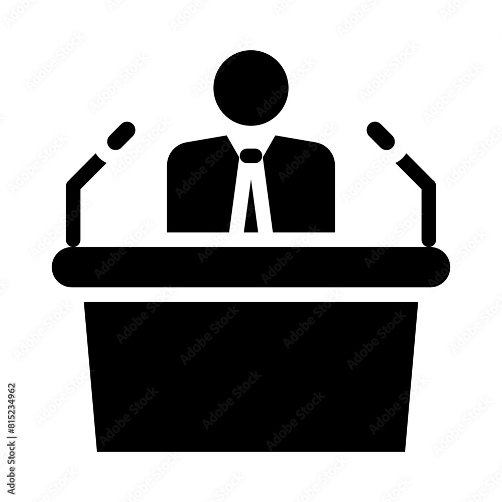 Seminars Glyph Icon Design