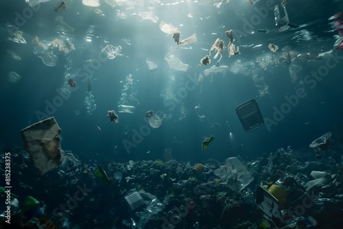 garbage polluting the depth...