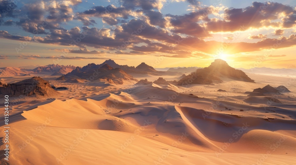 Egypt desert  around Sharm el Sheikh in sunrise time