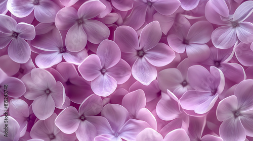 Soft pink floral background with lilac petals © LenaLensLife