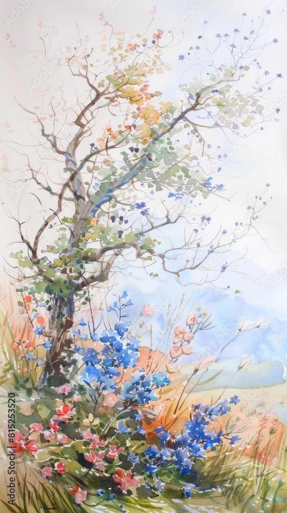 The power of watercolor painting, fluidity, vibrancy, and expressive potential of this timeless art form, unlocking creativity and evoking emotion on paper.