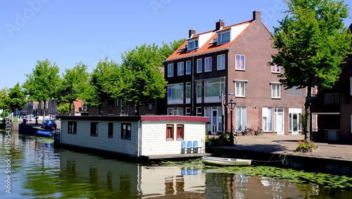 Floating house in the Netherlands. photo