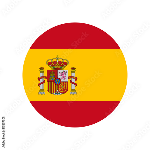 Round Spain flag icon