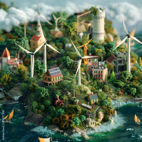 Harmonious Renewable Energy Landscape A Collage of Eco Friendly Projects Around the World