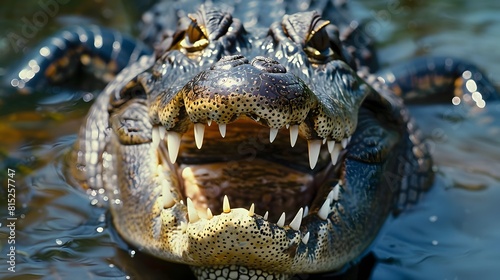 Captive Alligators Details of Teeth and Jaws Powerful Animals