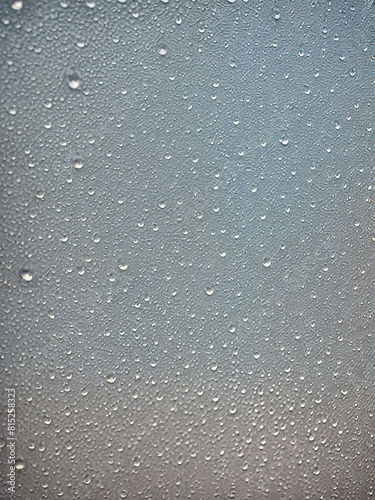 background illustration of raindrops on glass photo