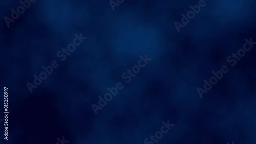 Dramatic background of dark blue with clouds and smoke photo