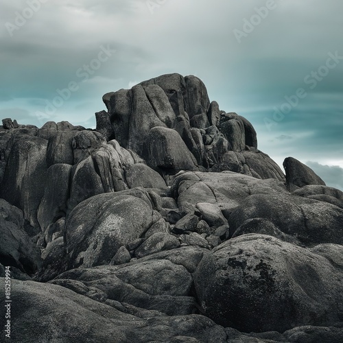 Rocks on the beach coast shore concept nature environment geology photo