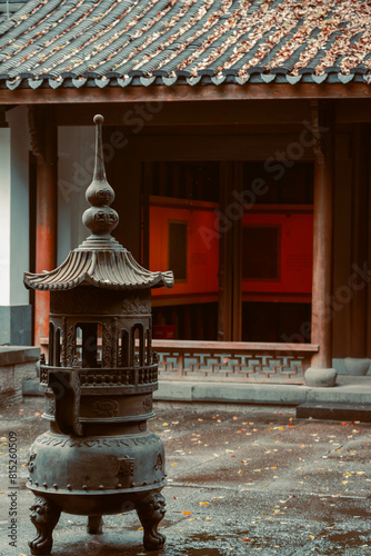 chinese temple in the morning; Chinese architecture