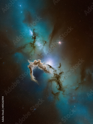 Night Sky filled with Stars and Nebula