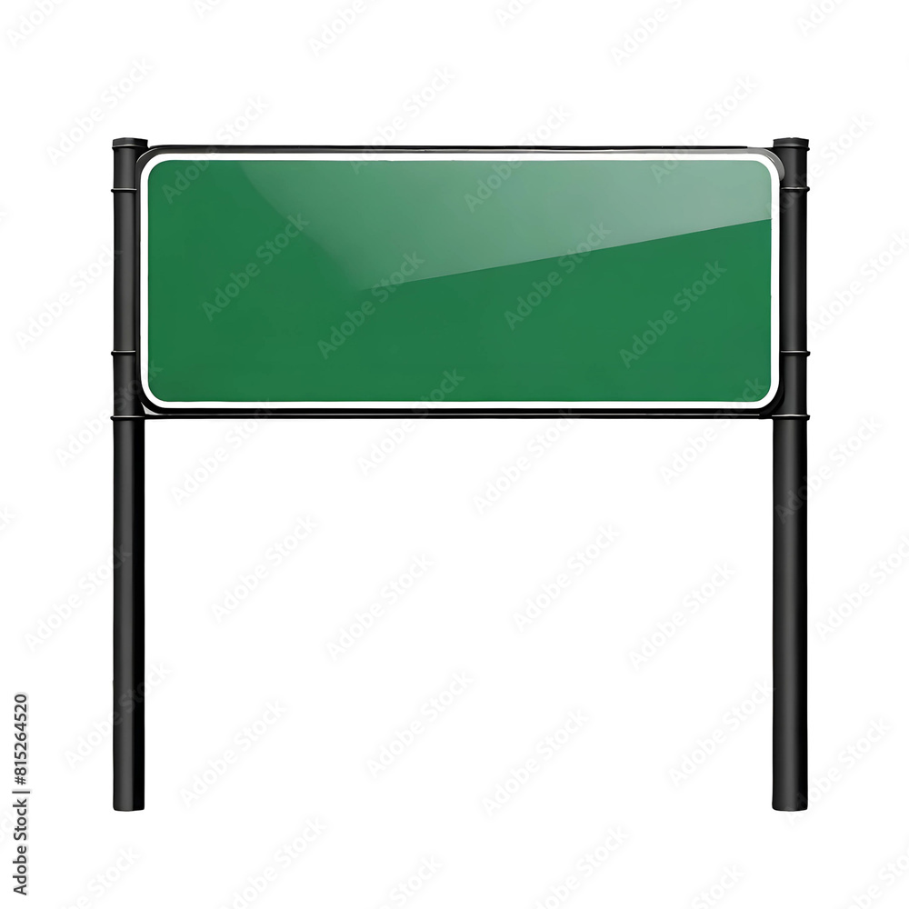 Obraz premium Road sign isolated on transparent background