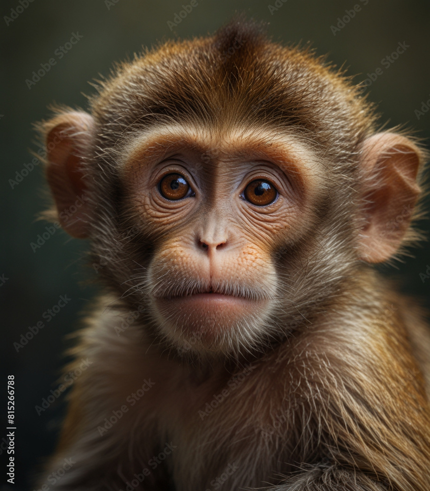 close up of a cute macaque close up of a cute macaque