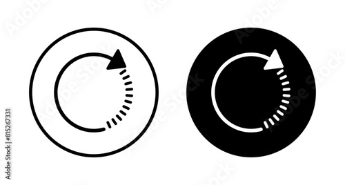 Refresh icon vector isolated on white background. Reload icon vector. Update icon. convert icon