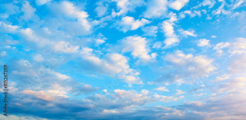 Photography Blue sky landscape, sunset sky panorama, sunset sky background