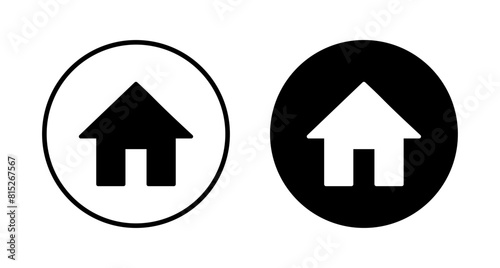 Home icon vector isolated on white background. House vector icon. Address