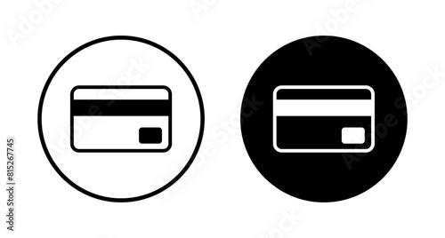 Free Download Credit card icon vector isolated on white background. Credit card payment icon vector - GFXLoad