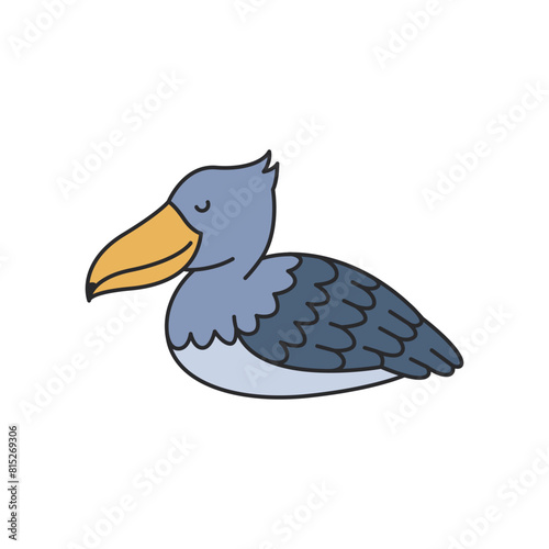 Shoebill stork illustration
