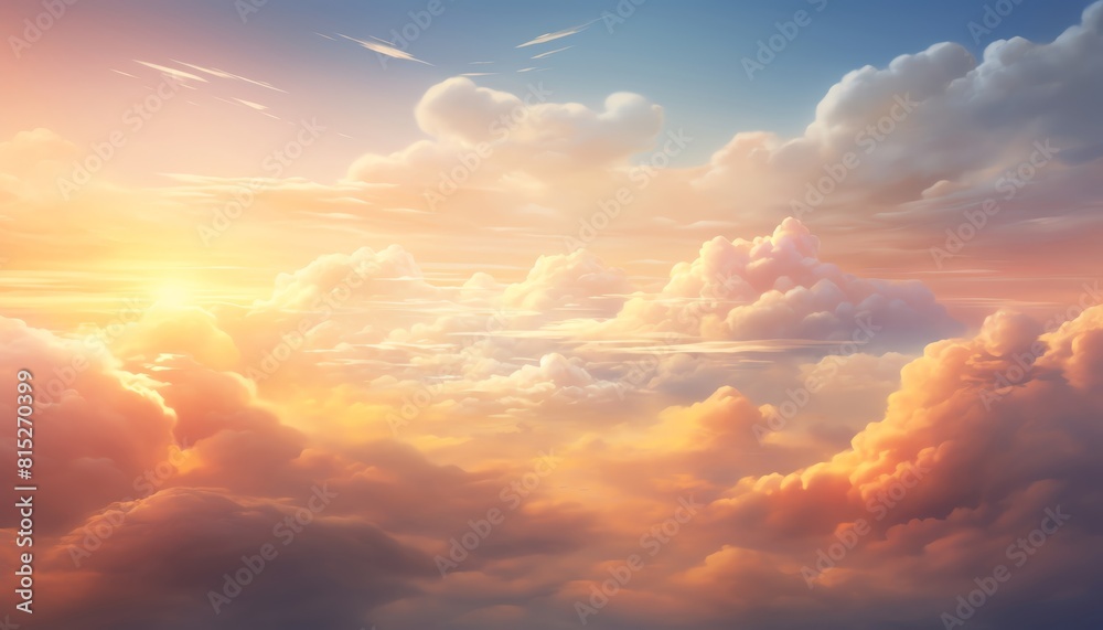 Amazing colorful sunset sky with pink, blue and orange clouds. Amazing colorful sunset sky with pink, blue and orange clouds.