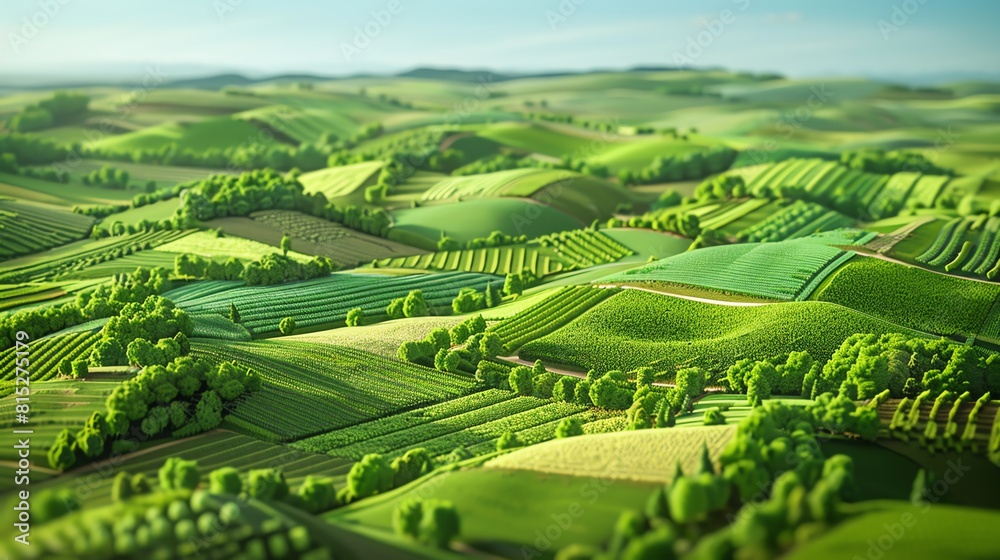 Fototapeta premium AI-powered technology helps farmers optimize their operations.