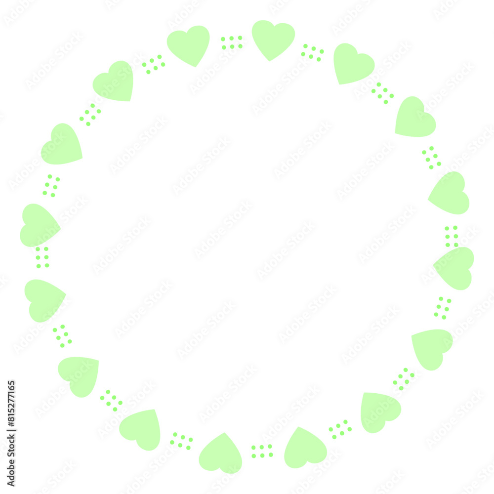 Hand drawn hearts border and frame on white background Hand drawn hearts border and frame on white background