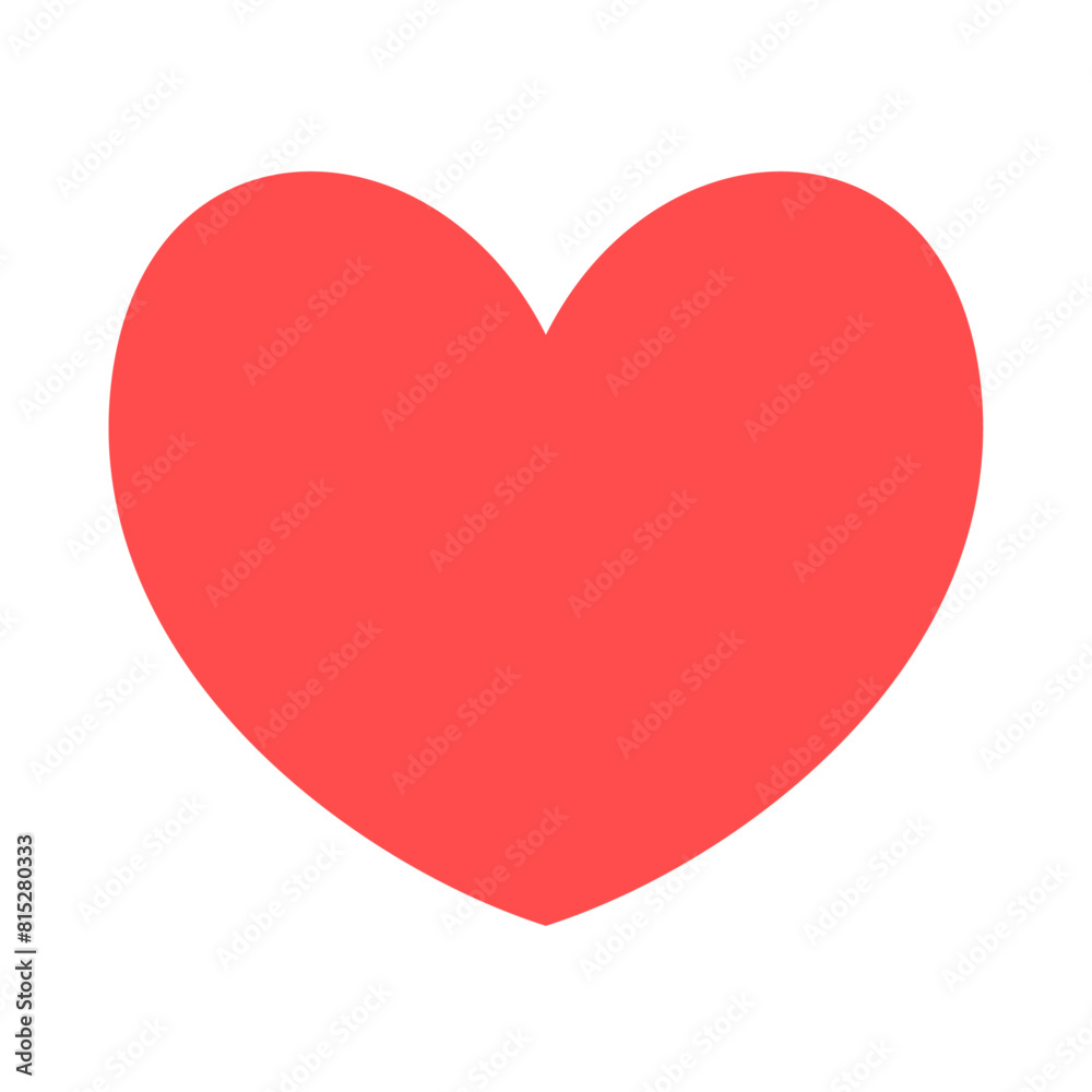 Heart illustration on white background