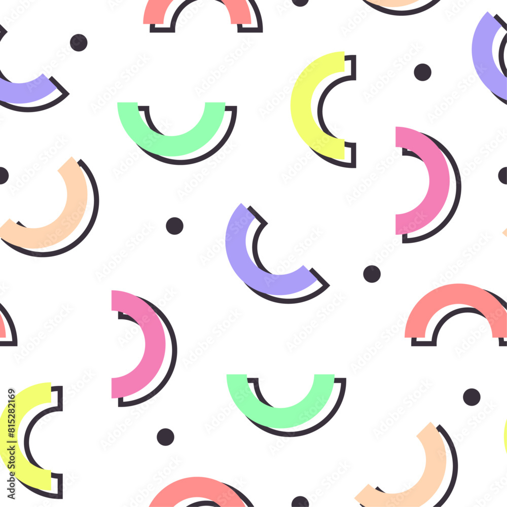 Fototapeta premium Geometric shapes background in flat design