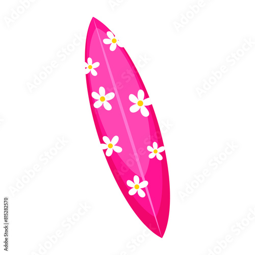 Summer sports flat sup board on white background