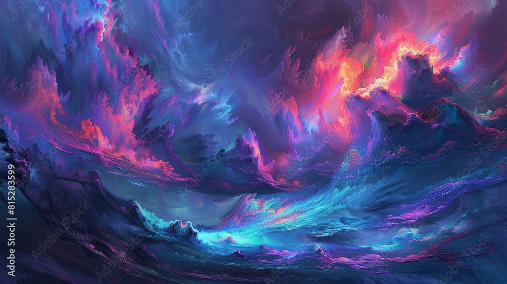 Vibrant artwork depicting a lively scenario, full of motion, Ai Generated Vibrant artwork depicting a lively scenario, full of motion, Ai Generated