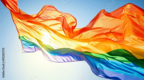 Vibrant Pride background celebrating LGBTQ icons  sleek and modern  Ai Generated