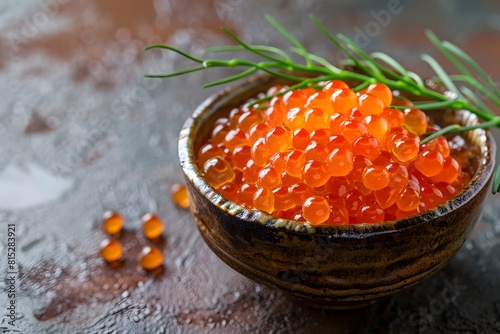 Red salmon caviar.