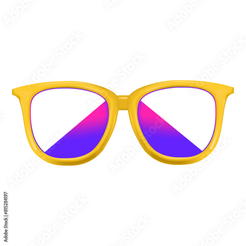 Modern sunglasses illsutration on white background