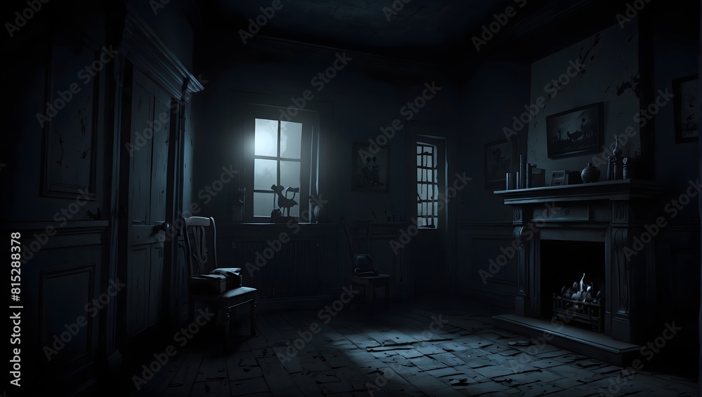 Unravel the eerie mysteries lurking within the shadows of a cartoon dark sight where every corner holds a secret ai_generated