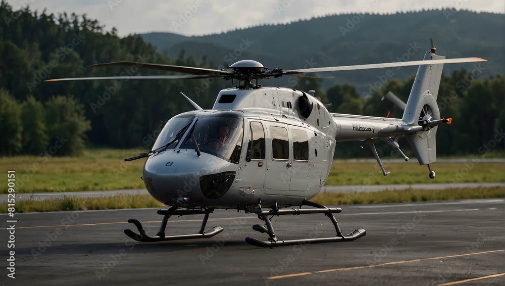 Helicopter landing safely on a helipad ai_generated Helicopter landing safely on a helipad ai_generated