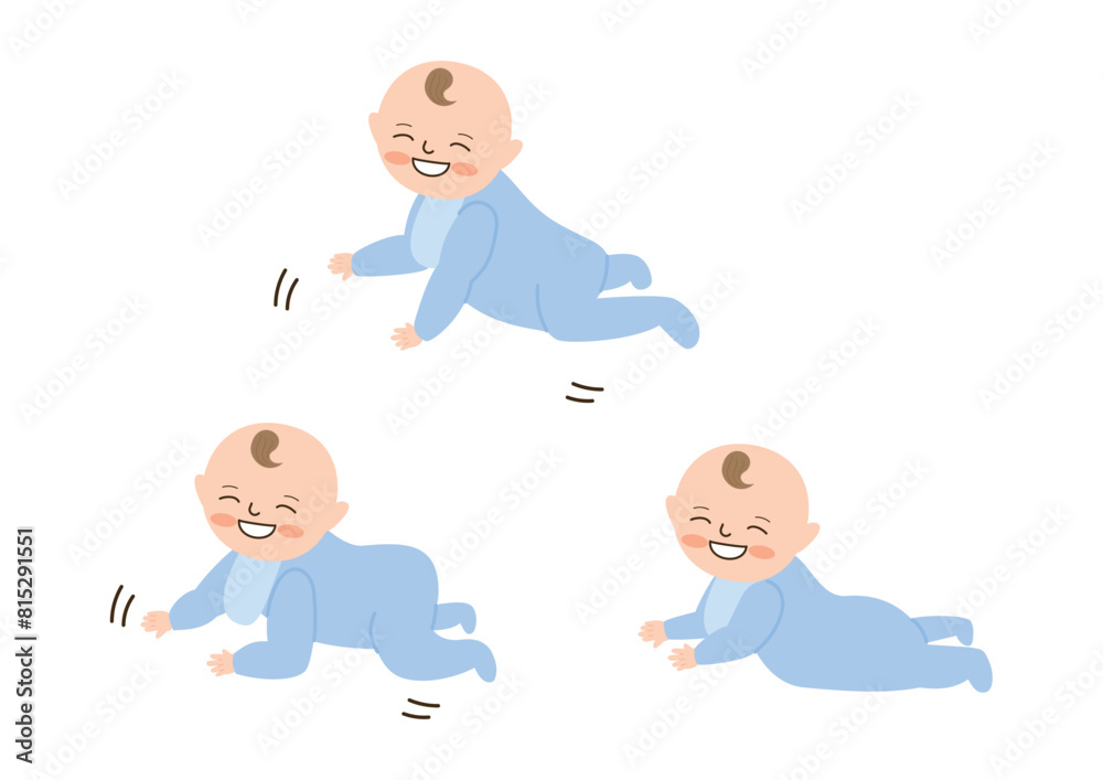 笑顔のハイハイする赤ちゃんセット 笑顔のハイハイする赤ちゃんセット