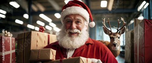 Santa Claus with presents i...