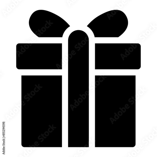 black gift box icon 