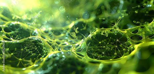 Infusing energy into scientific visuals, electric lime abstract for medical seminars.