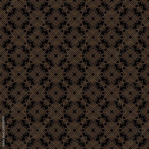 Vector Javanese ethnic batik pattern template with a beautiful and elegant natural color combination