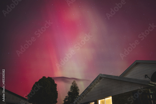 Fotografie aurora australis or southern lights visible from Tasmania's clear night sky full